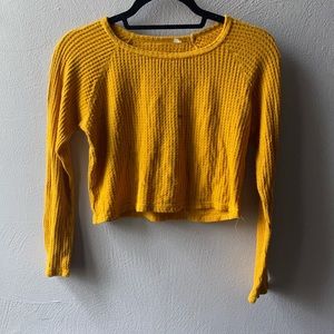PacSun Mustard Thermal Top